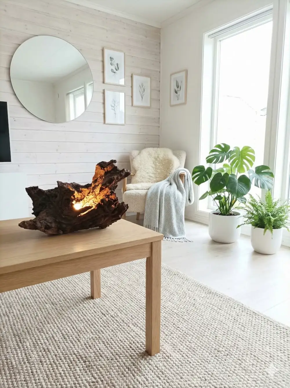 Création Lampe Morta (Bois Millénaire) par Biondelli Design